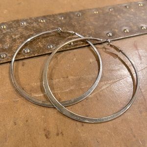 Large hoop earrings